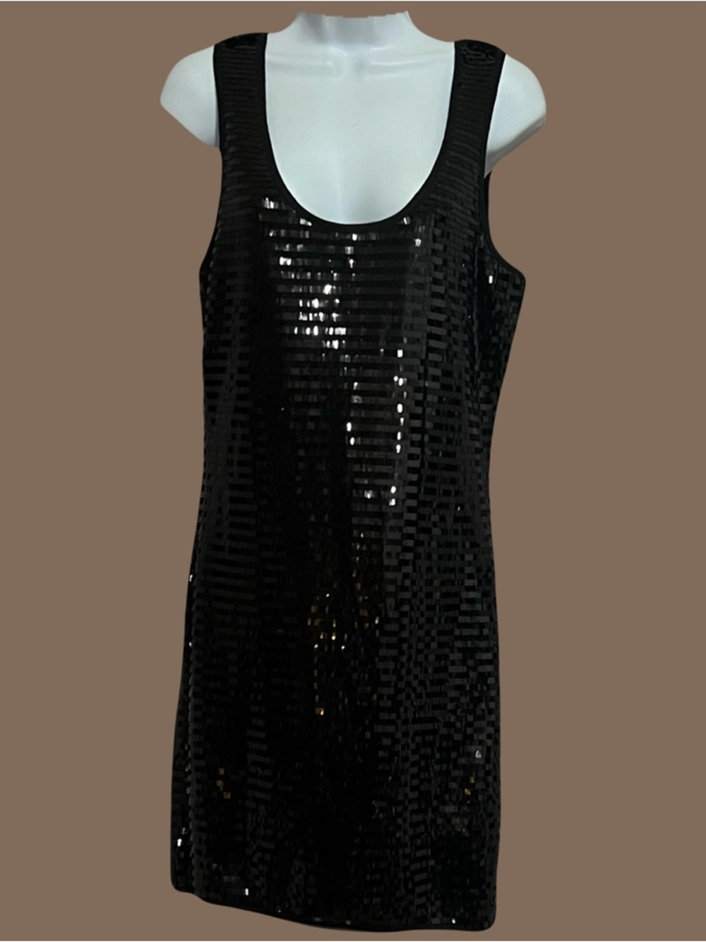 Romeo & Juliet Couture Black Sequin Midi Dress